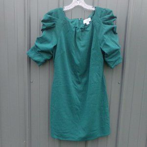 Jessica Simpson Green Puffed Sleeve Dress- Size 14